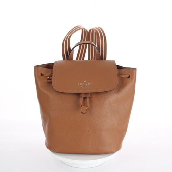 kate spade Handbags - Kate Spade Rosie Medium Flap Backpack Warm Gingerbread Brown Pebbled Leather Bag